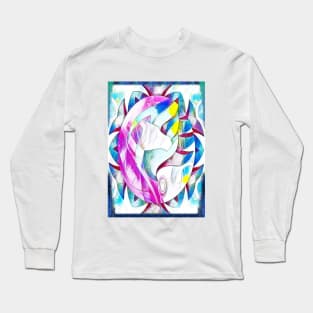 Colorful horse abstract Long Sleeve T-Shirt